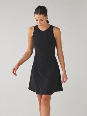 Lululemon &go 'Til Dawn Dress in Black Size 6